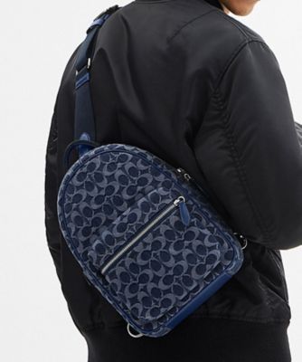 ＜COACH＞チャーター　パック・シグネチャー　デニム
